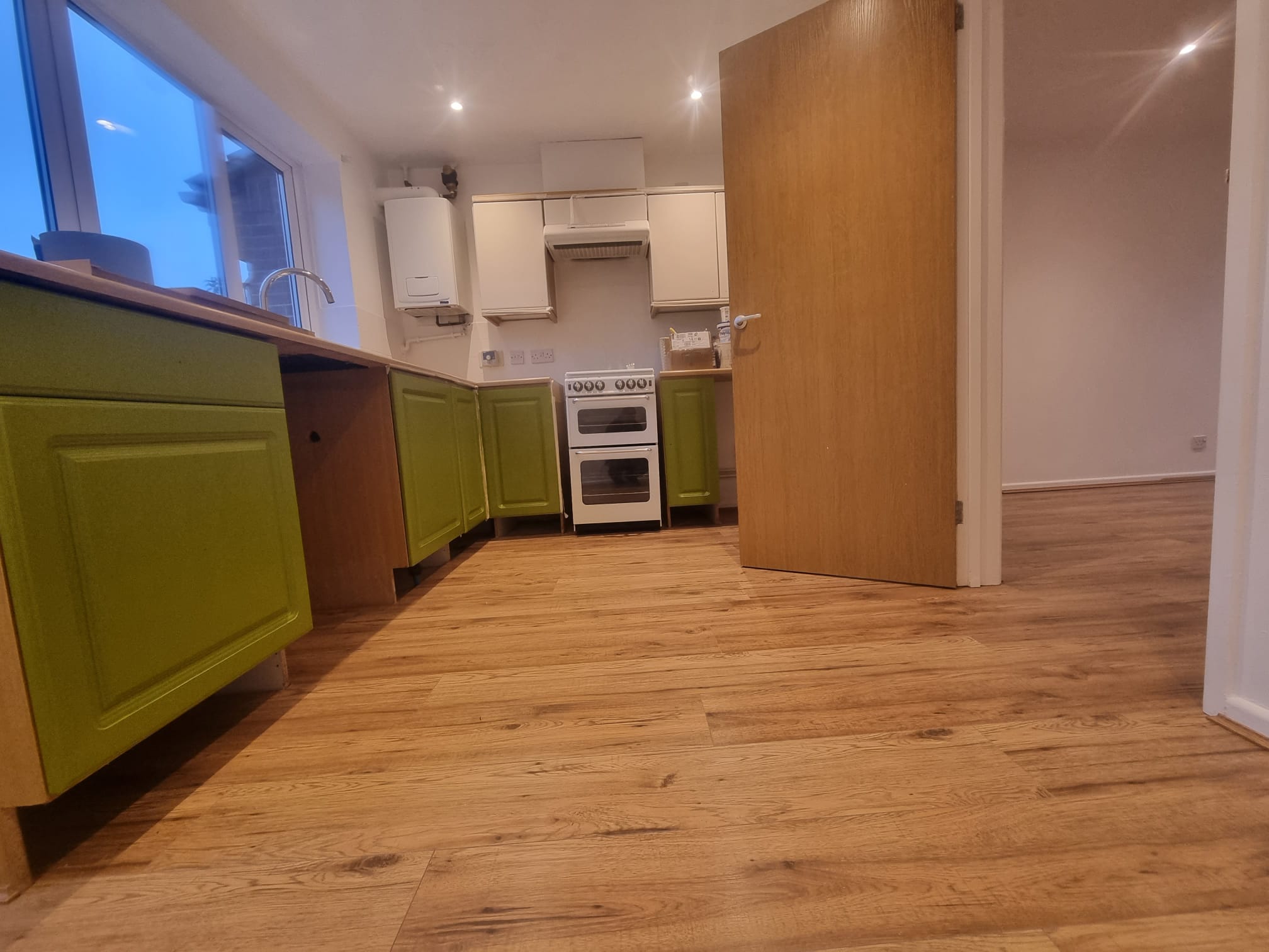 Laminate Flooring in a kitchen