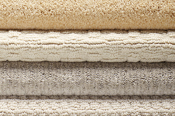 Folded carpet samples