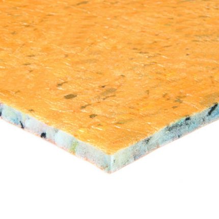 PU foam carpet underlay close-up showing dense cushioning layer for comfort and insulation